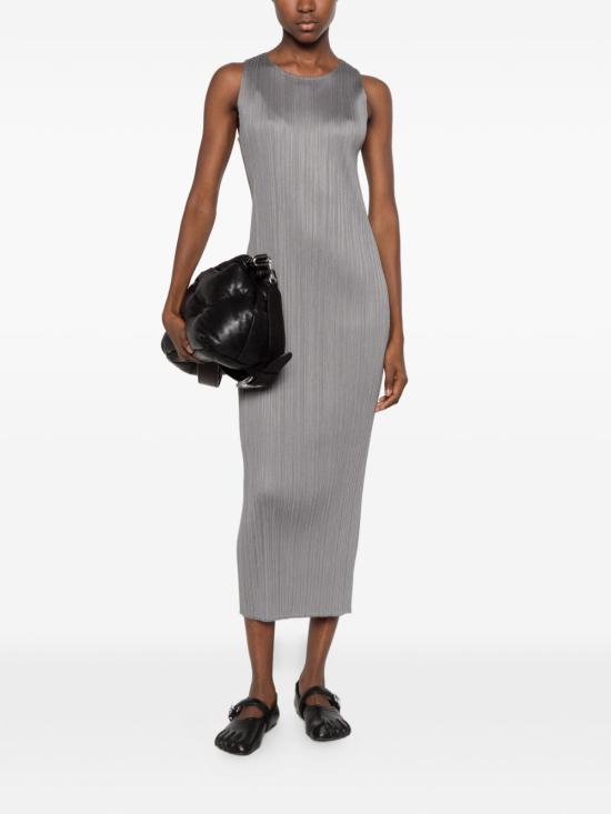 26FW 플리츠플리즈 롱 원피스 PP68JH114 12 DARK GREY - PLEATS PLEASE