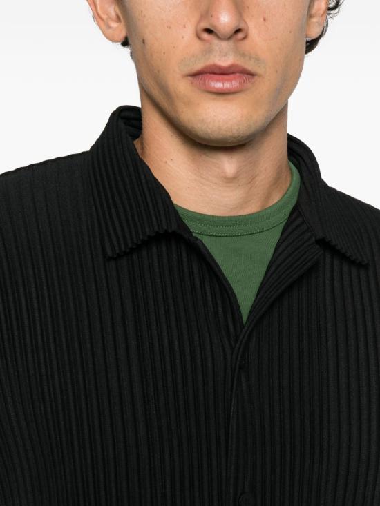 26FW 옴므 플리세 이세이 미야케 폴로 티셔츠 HP68JJ101 15 BLACK - HOMME PLISSE' ISSEY MIYAKE