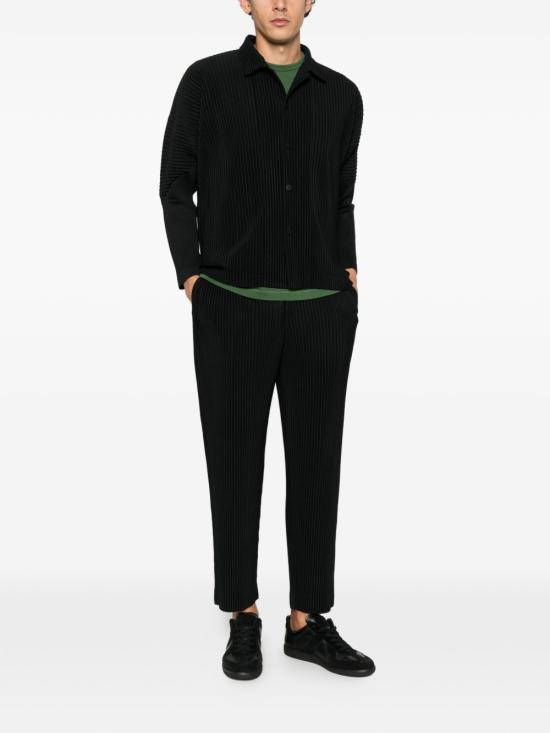 26FW 옴므 플리세 이세이 미야케 폴로 티셔츠 HP68JJ101 15 BLACK - HOMME PLISSE' ISSEY MIYAKE