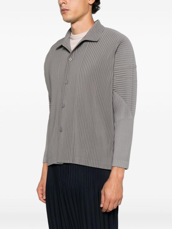 26FW 옴므 플리세 이세이 미야케 폴로 티셔츠 HP68JJ101 18 GREY - HOMME PLISSE' ISSEY MIYAKE