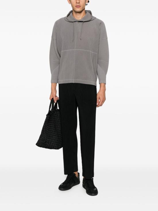 26FW 옴므 플리세 이세이 미야케 후드 티셔츠 HP68JK102 18 GREY - HOMME PLISSE' ISSEY MIYAKE