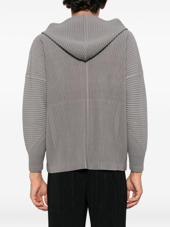 26FW 옴므 플리세 이세이 미야케 후드 티셔츠 HP68JK102 18 GREY - HOMME PLISSE' ISSEY MIYAKE