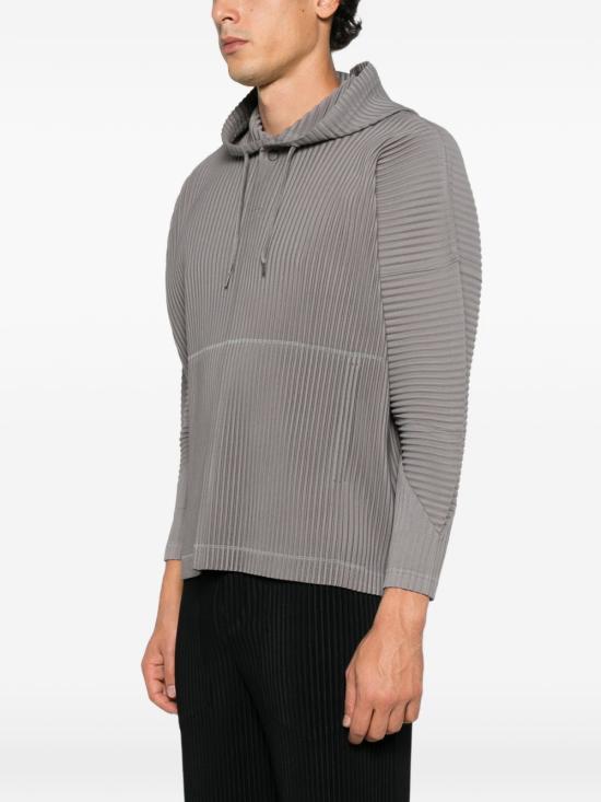 26FW 옴므 플리세 이세이 미야케 후드 티셔츠 HP68JK102 18 GREY - HOMME PLISSE' ISSEY MIYAKE