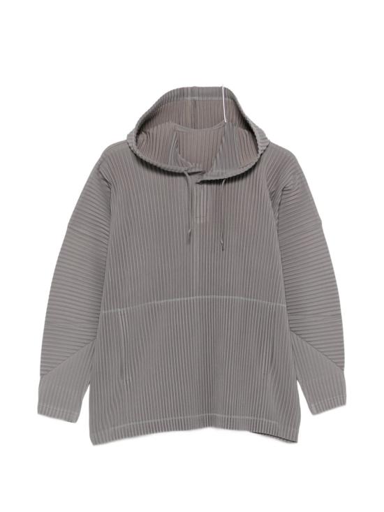 26FW 옴므 플리세 이세이 미야케 후드 티셔츠 HP68JK102 18 GREY