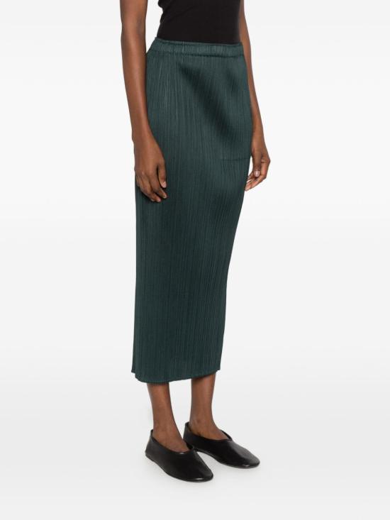 26FW 플리츠플리즈 미디 스커트 PP68JG146 69 DARK GREEN - PLEATS PLEASE