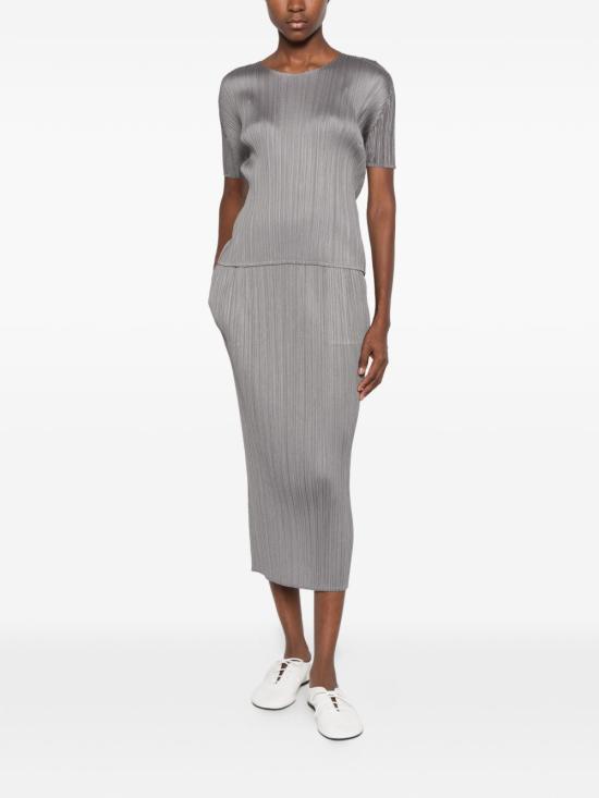 26FW 플리츠플리즈 미디 스커트 PP68JG112 DARK GREY - PLEATS PLEASE