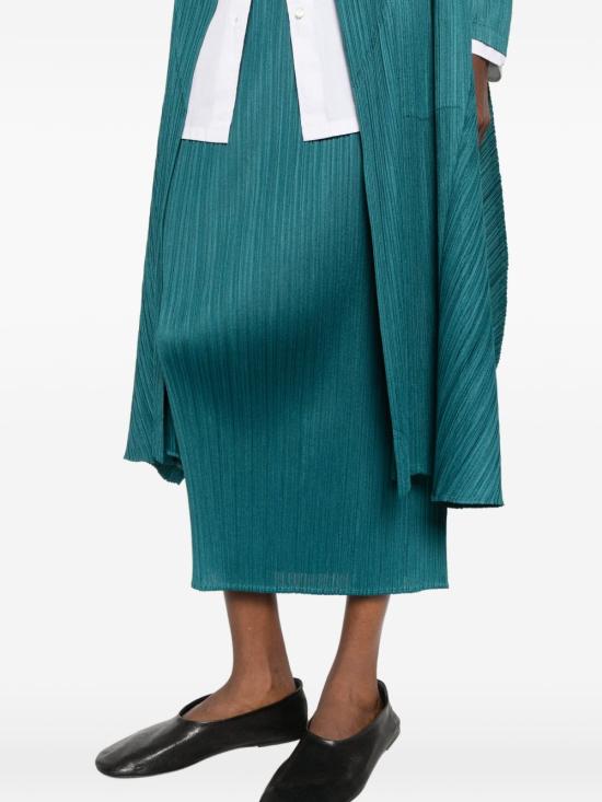 26FW 플리츠플리즈 미디 스커트 PP68JG146 64 PETROL BLUE - PLEATS PLEASE