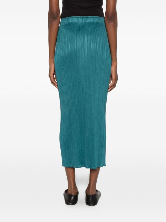26FW 플리츠플리즈 미디 스커트 PP68JG146 64 PETROL BLUE - PLEATS PLEASE