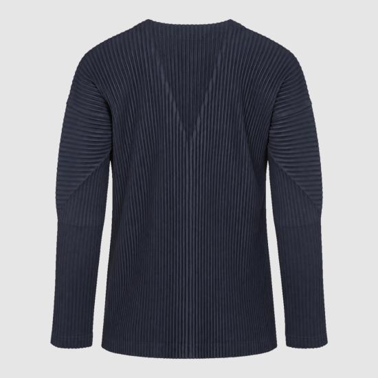 26FW 옴므 플리세 이세이 미야케 긴팔 티셔츠 HP69JL541 75 NAVY - HOMME PLISSE' ISSEY MIYAKE