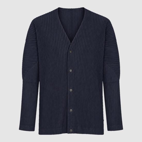 26FW 옴므 플리세 이세이 미야케 긴팔 티셔츠 HP69JL541 75 NAVY
