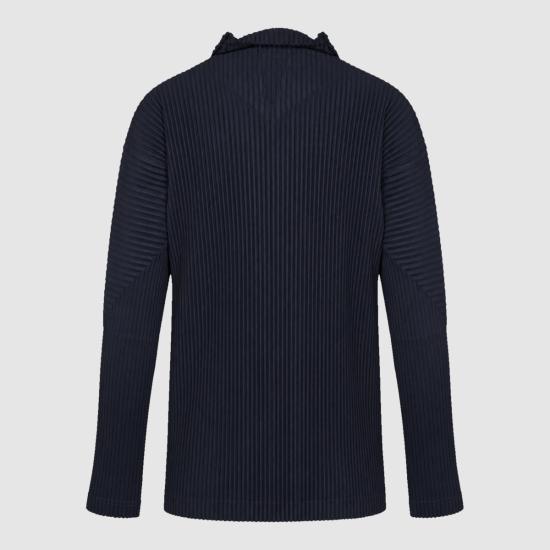 26FW 옴므 플리세 이세이 미야케 긴팔 티셔츠 HP69JL540 75 NAVY - HOMME PLISSE' ISSEY MIYAKE