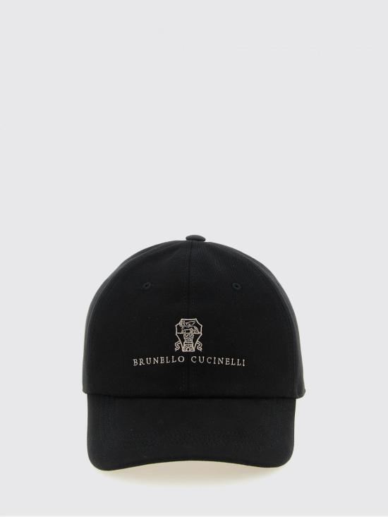 26FW 브루넬로 쿠치넬리 로고 자수 베이스볼 캡 M252D9850 CEK15 Black - BRUNELLO CUCINELLI
