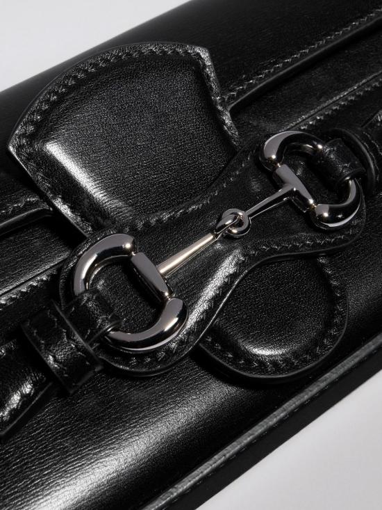 26FW 구찌 홀스빗 체인 월렛 A006YUAAGX4 1000 Black - GUCCI
