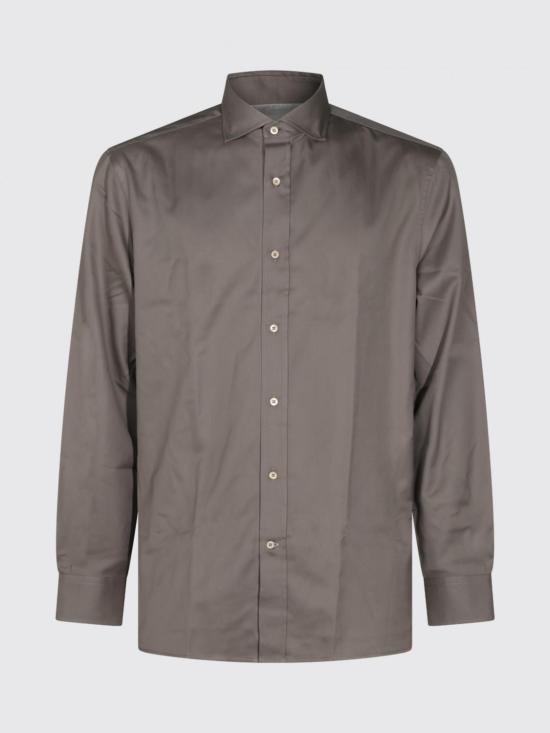 26FW 브루넬로 쿠치넬리 셔츠 MW6040627 C1105 Mud - BRUNELLO CUCINELLI