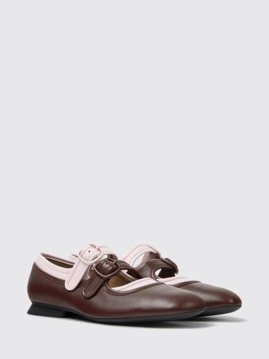 26FW 캠퍼 플랫 슈즈 K201952 003 CASI MYRA 0 Brown - CAMPER