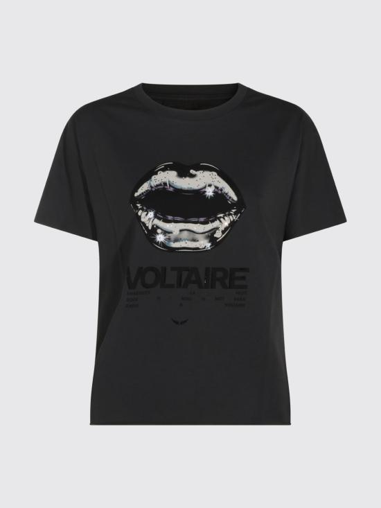 26FW 자딕앤볼테르 반팔 티셔츠 JWTS02925 009 Black - ZADIG & VOLTAIRE