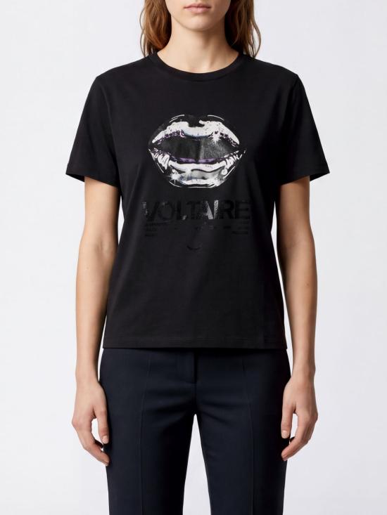 26FW 자딕앤볼테르 반팔 티셔츠 JWTS02925 009 Black