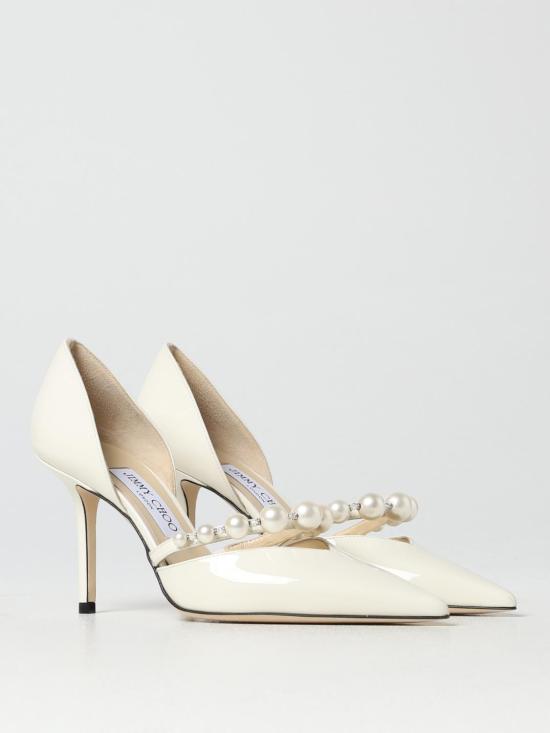 26FW 지미추 힐/펌프스 AURELIE85XKM LATTE WHITE Milk - JIMMY CHOO