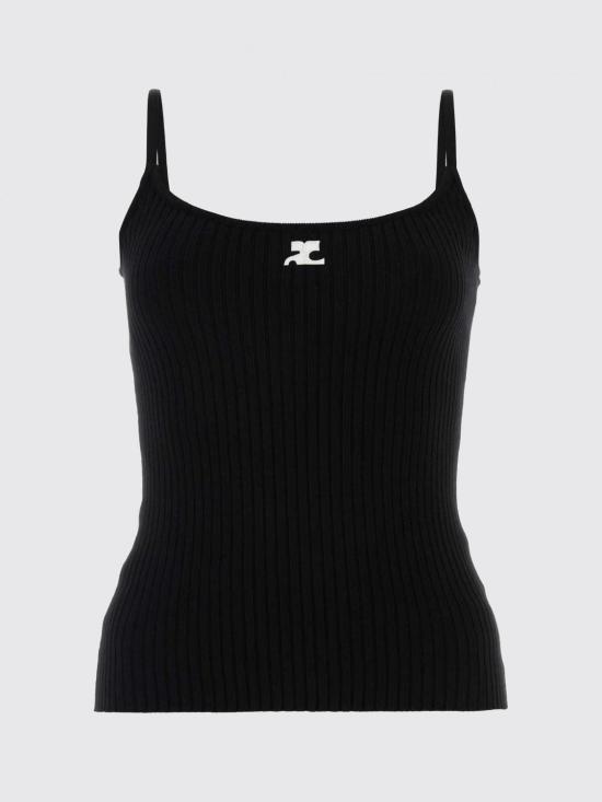 26FW 쿠레쥬 탑 PERMDE012FI0001 9999 Black - COURREGES