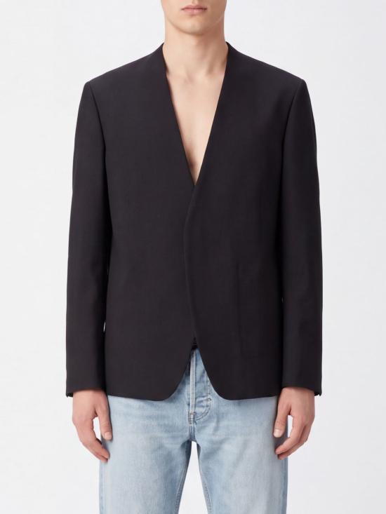 26FW 마르지엘라 미니멀 블레이저 S50BN0554S44330 900 Black