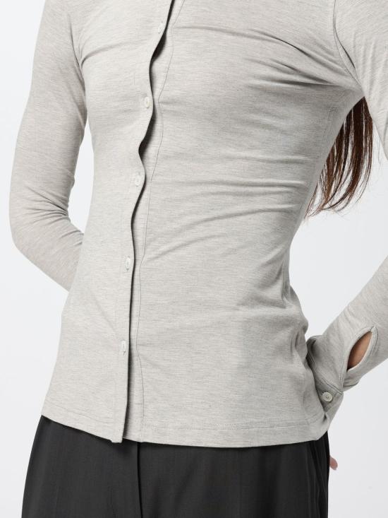 26FW 토템 셔츠 263WRT0752FB0656 039 Grey - TOTEME