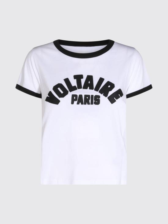 26FW 자딕앤볼테르 반팔 티셔츠 JWTS02851 107 White - ZADIG & VOLTAIRE