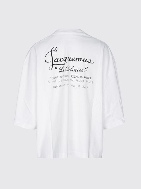 26FW 자크뮈스 반팔 티셔츠 TSU00361AJ00289 1PE White - JACQUEMUS