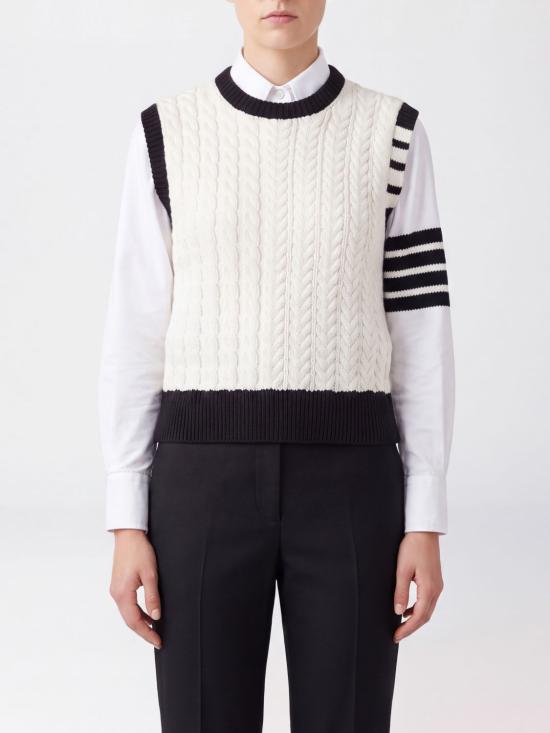 26FW 톰브라운 스웨터 FKV237AY1024 100 White