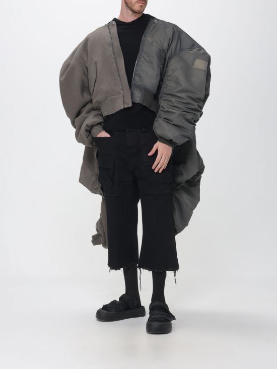 26FW 릭 오웬스 카고 볼란 컷오프 팬츠 RR02F4300HDK 09 Black - RICK OWENS