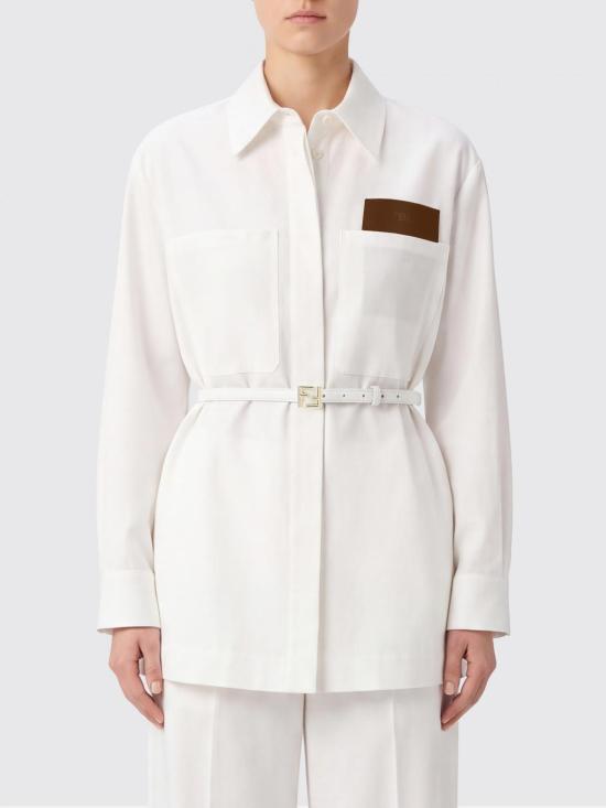26FW 펜디 셔츠 FJ7745AWAI F0ZNM White