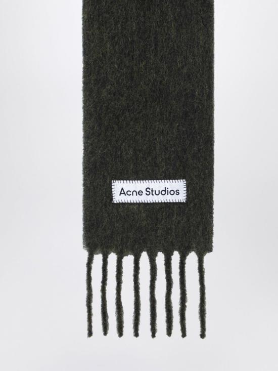 26FW 아크네 스튜디오 벨리 스키니 모헤어 머플러 CA0443A AAY Green - ACNE STUDIOS