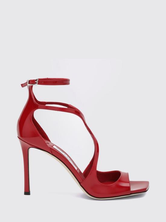 26FW 지미추 힐/펌프스 AZIA95PAT RUBY Red