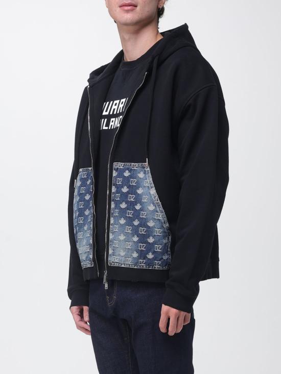 26FW 디스퀘어드2 긴팔 티셔츠 S74HG0190D25028 900 Black - DSQUARED2