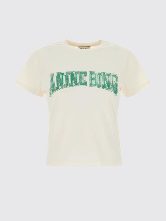26FW 애니빙 반팔 티셔츠 A0812851 WHT02 Ecru - ANINE BING