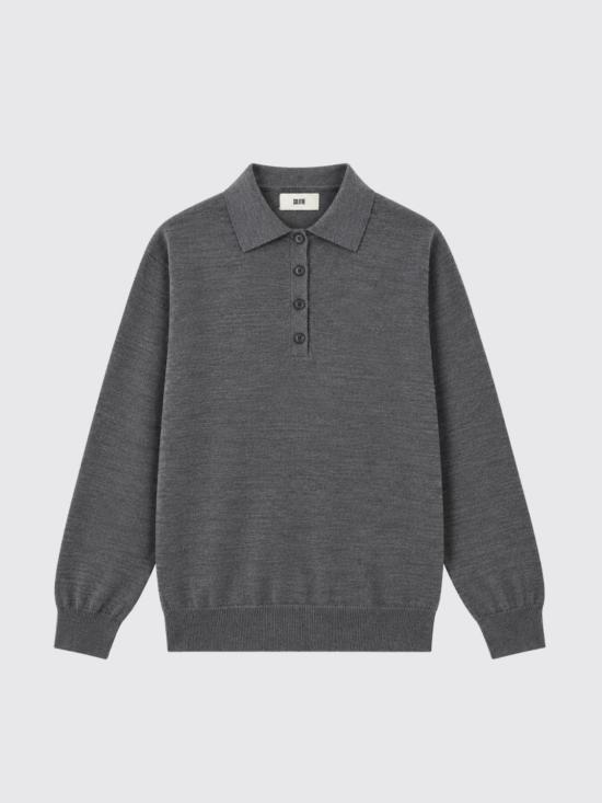26FW 솔로트레 폴로 티셔츠 M3AC0047 ACU93S Grey - SOLOTRE