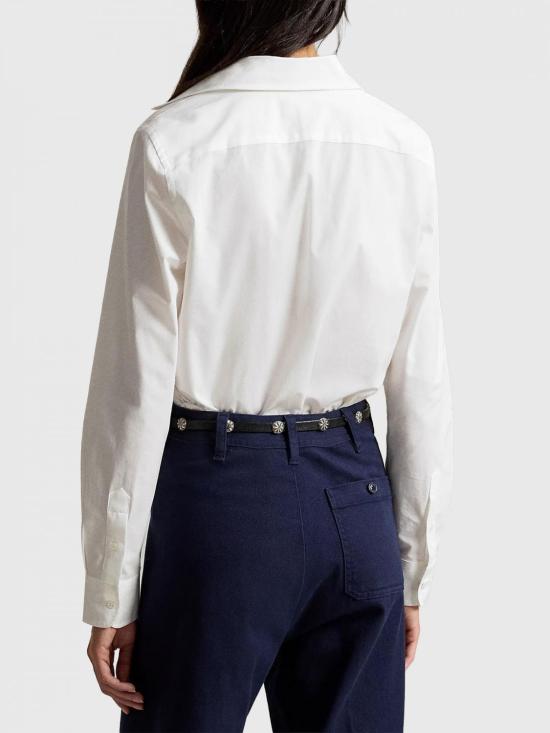 26FW 폴로 랄프로렌 포니로고 코튼 셔츠 211941509 100 White - POLO RALPH LAUREN