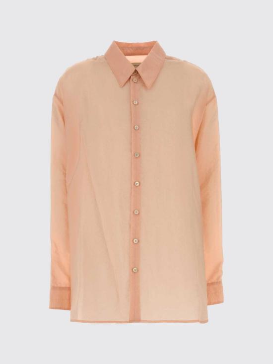 26FW 르메르 샤이니 큐프로 드레이프 셔츠 SH1324LF1642 PK007 Pink - LEMAIRE