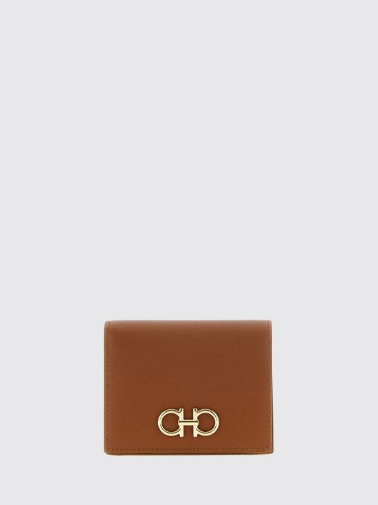 26FW 살바토레 페라가모 간치니 컴팩트 월렛 789857 Brown