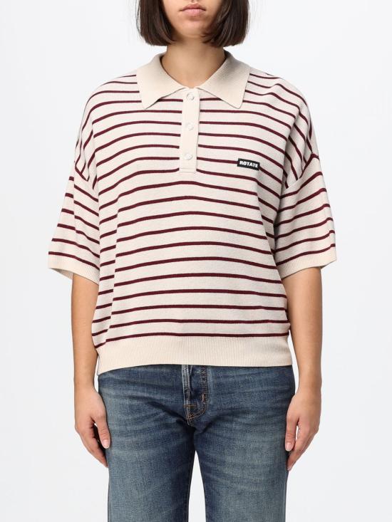 26FW 로테이트 폴로 티셔츠 1143041764 1764 Beige