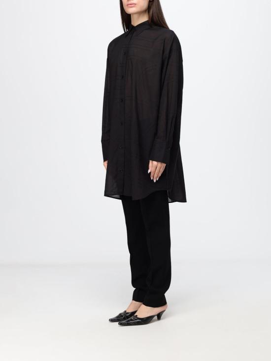 26FW 토템 셔츠 263WRD0254FB0239 001 Black - TOTEME