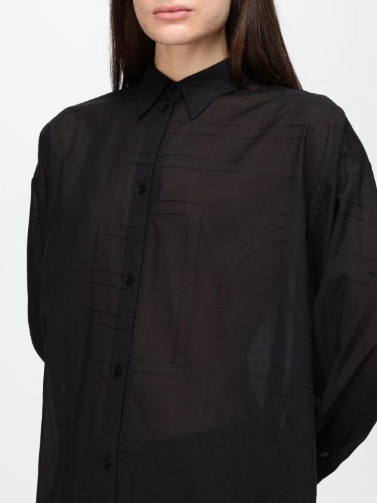 26FW 토템 셔츠 263WRD0254FB0239 001 Black - TOTEME