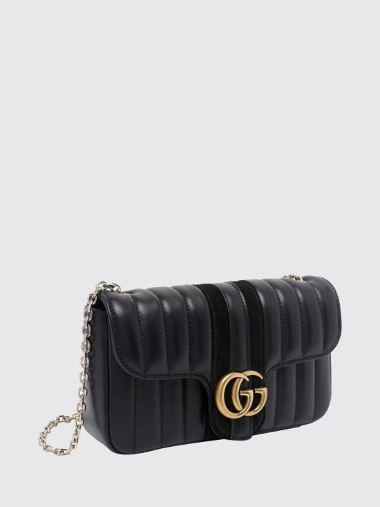 26FW 구찌 젯셋 GG 마몽 스몰 숄더백 A006X1AAG8T 1000 Black - GUCCI