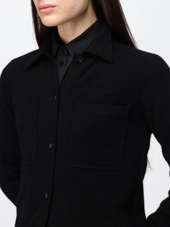 26FW 토템 셔츠 263WRT0785YA0016 001 Black - TOTEME