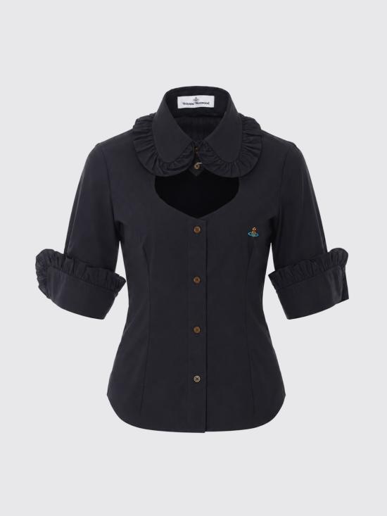 26FW 비비안웨스트우드 셔츠 1501006IW009Q N401 Black - VIVIENNE WESTWOOD