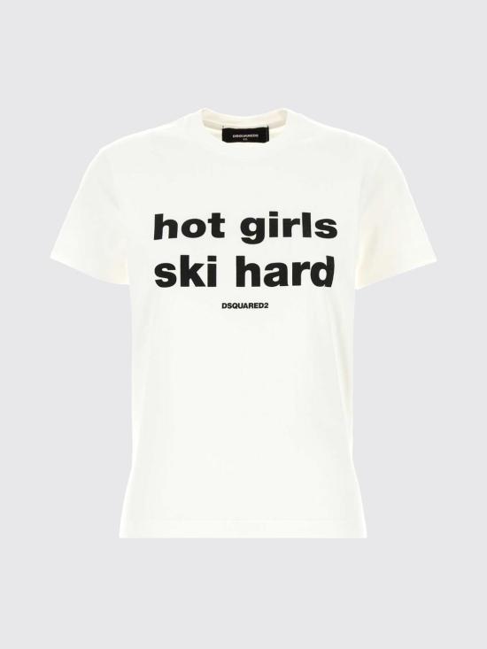26FW 디스퀘어드2 반팔 티셔츠 S72GD0633D20106 100 White - DSQUARED2