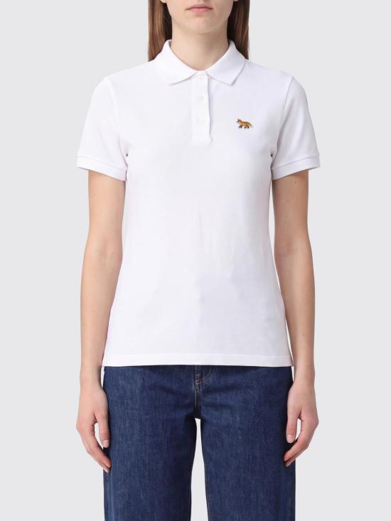 26FW 메종키츠네 폴로 티셔츠 MRWJL04KP0001 P100 White