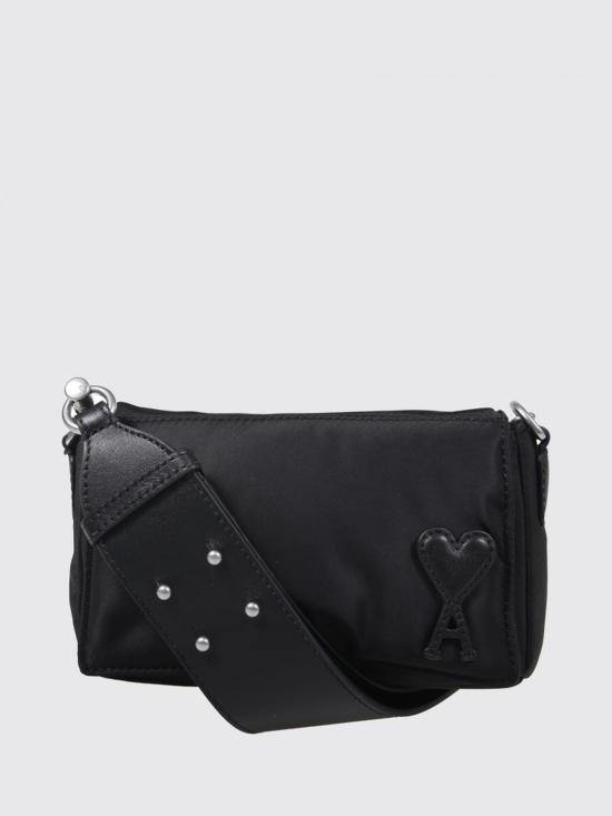 26FW 아미 톤온톤 하트 로고 나일론 마르셀 런치 박스 백 ULL710AW0001 001 Black