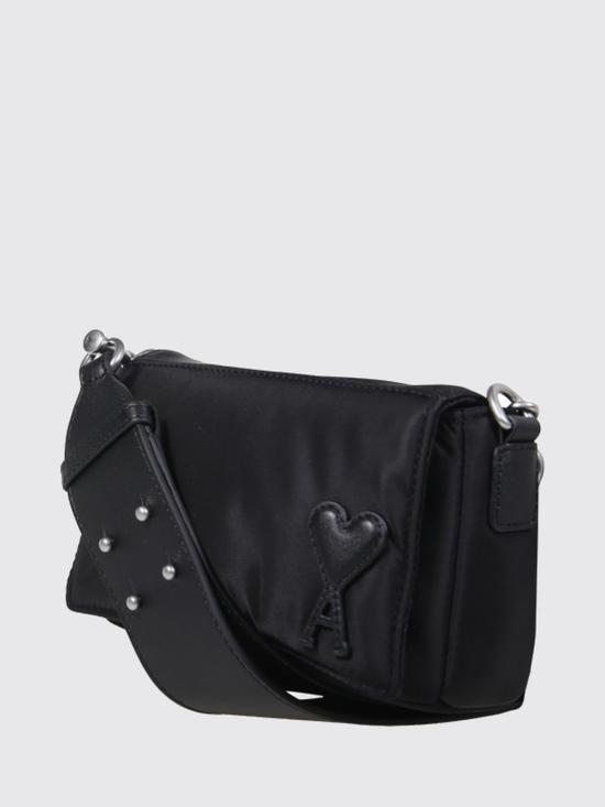 26FW 아미 톤온톤 하트 로고 나일론 마르셀 런치 박스 백 ULL710AW0001 001 Black - AMI