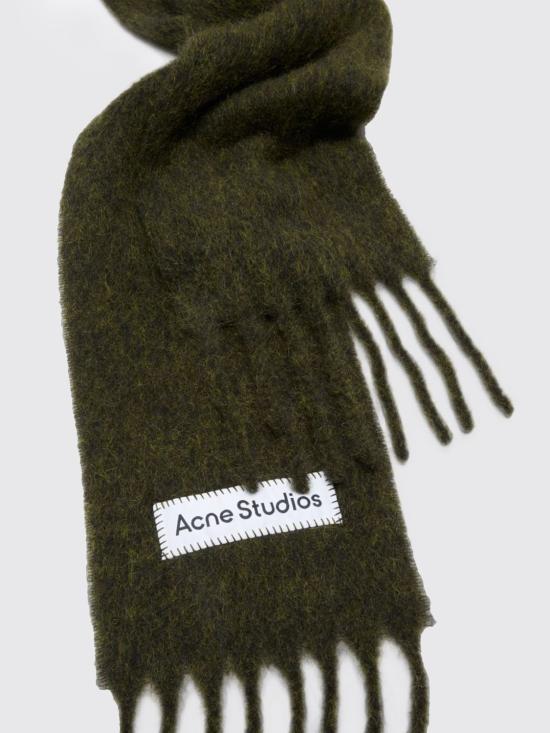 26FW 아크네 스튜디오 벨리 스키니 모헤어 머플러 CA0443D AAY Green - ACNE STUDIOS