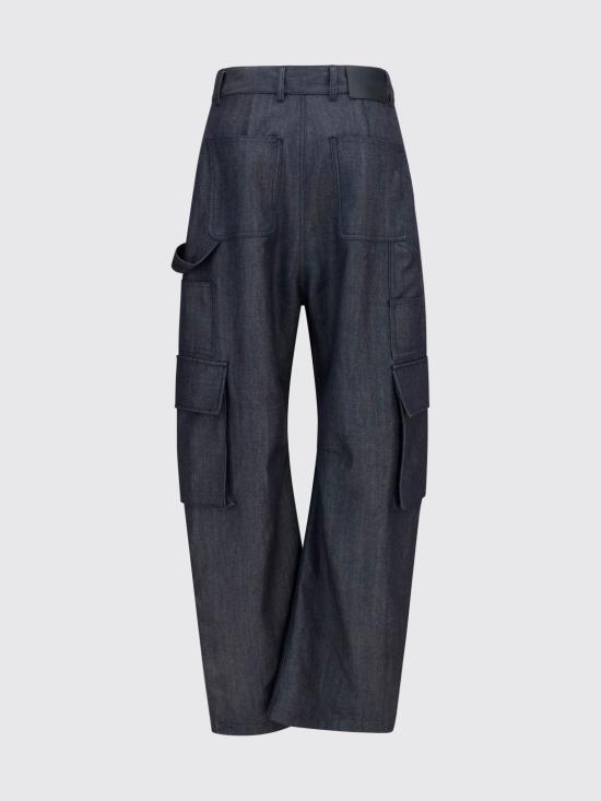 26FW 발렌시아가 유틸리티 울 카고 팬츠 A002ADTUT44 4100 Navy - BALENCIAGA